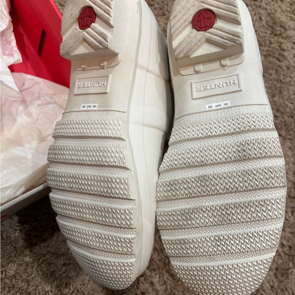 Hunter Original Short Boot White Willow Size 8 - Picture 10 of 10